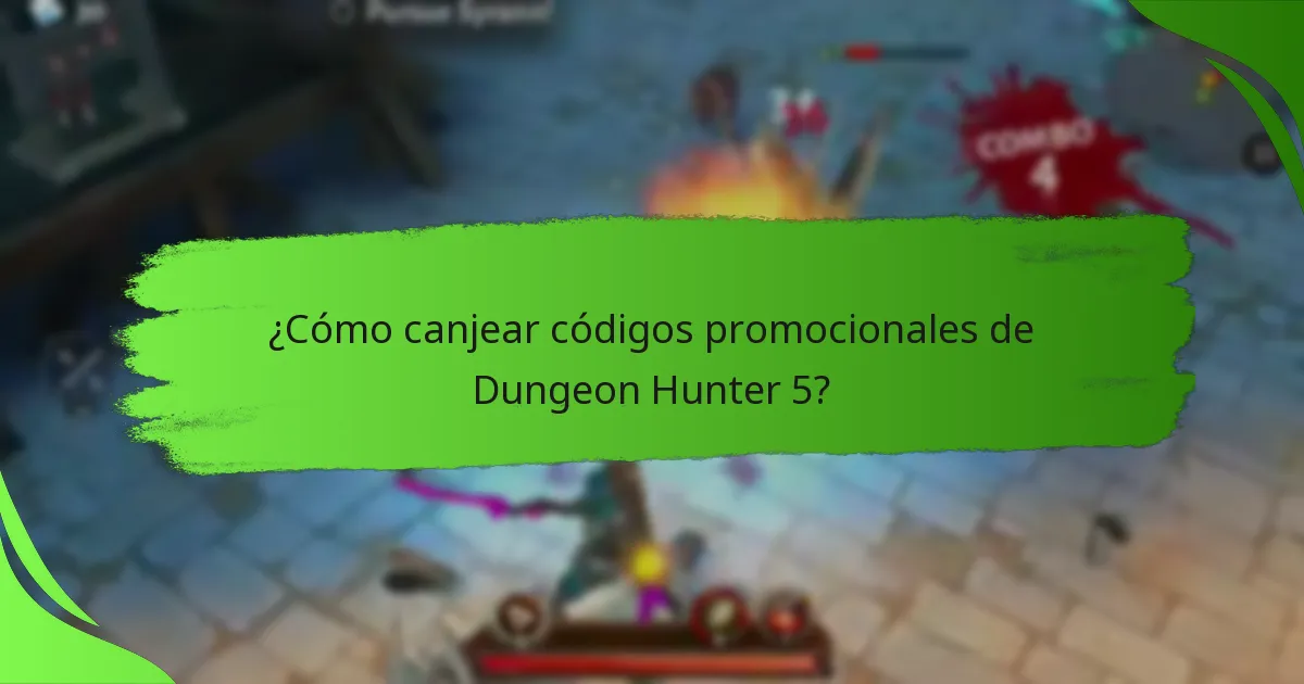 ¿Cómo canjear códigos promocionales de Dungeon Hunter 5?