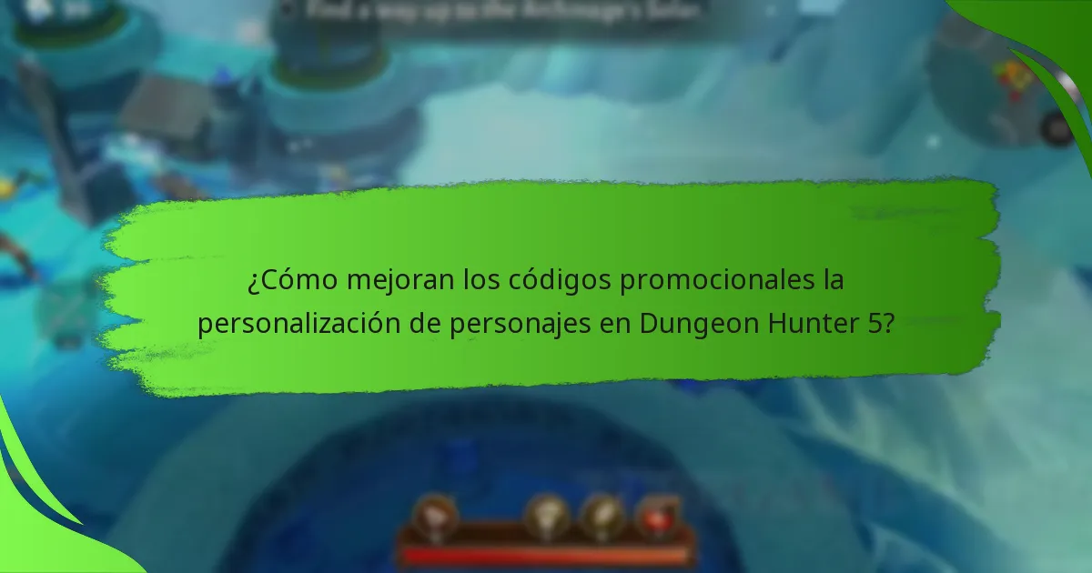 ¿Cómo mejoran los códigos promocionales la personalización de personajes en Dungeon Hunter 5?