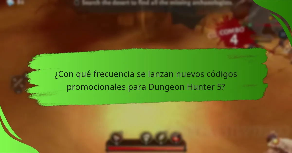 ¿Con qué frecuencia se lanzan nuevos códigos promocionales para Dungeon Hunter 5?