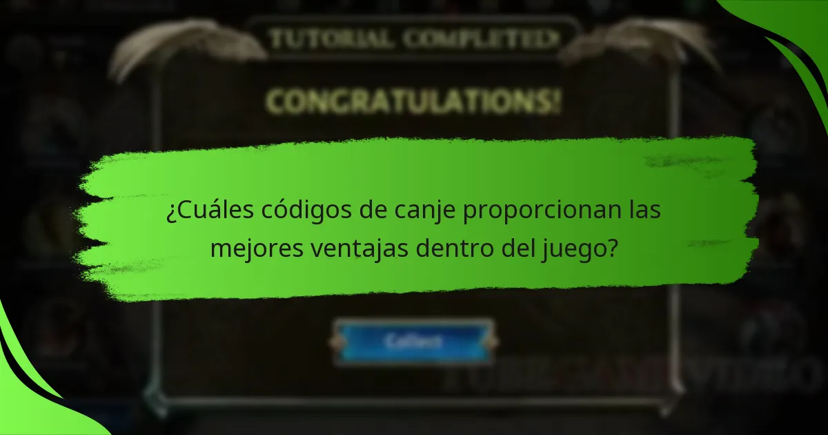 ¿Cuáles códigos de canje proporcionan las mejores ventajas dentro del juego?