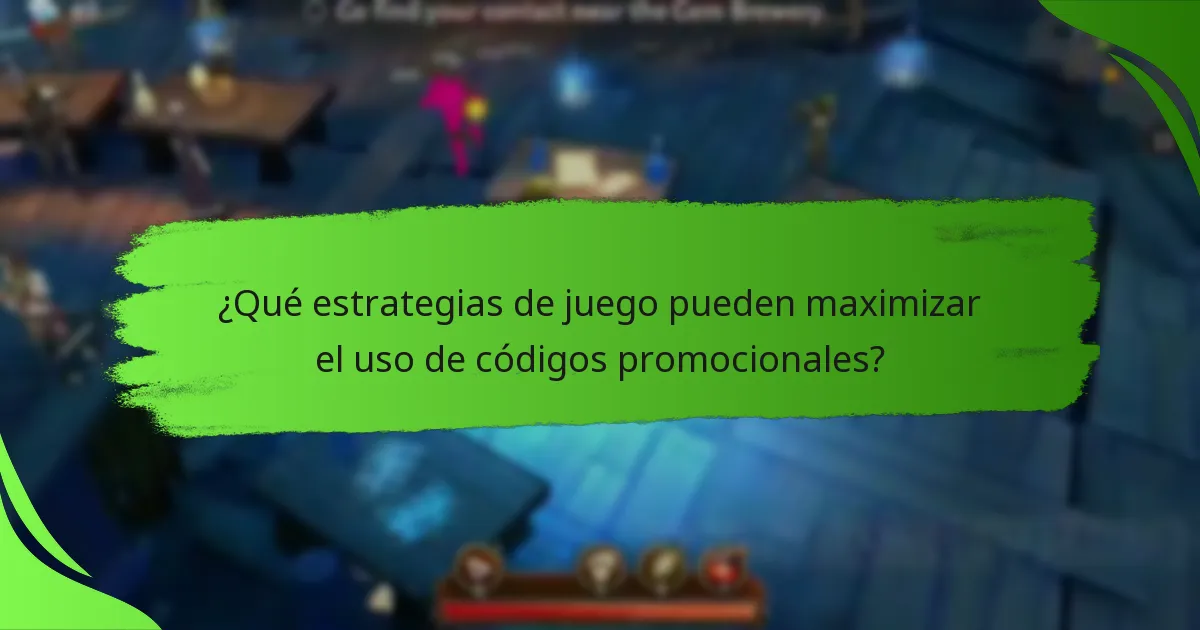 ¿Qué estrategias de juego pueden maximizar el uso de códigos promocionales?