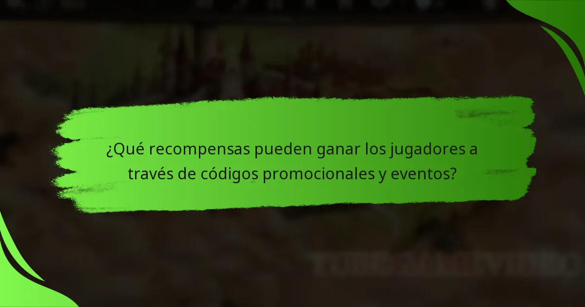 ¿Qué recompensas pueden ganar los jugadores a través de códigos promocionales y eventos?