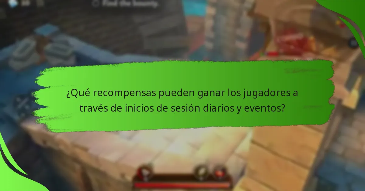 ¿Qué recompensas pueden ganar los jugadores a través de inicios de sesión diarios y eventos?